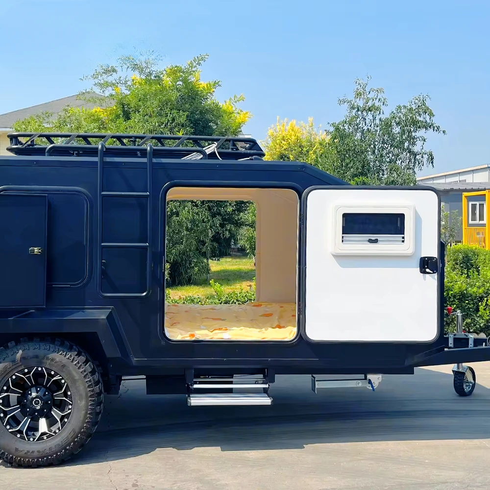 Fiberglass Camper Trailer Overhead Camper Offroad Camper Hybrid Advantage Off-road Trailer Comes With Solar Panel