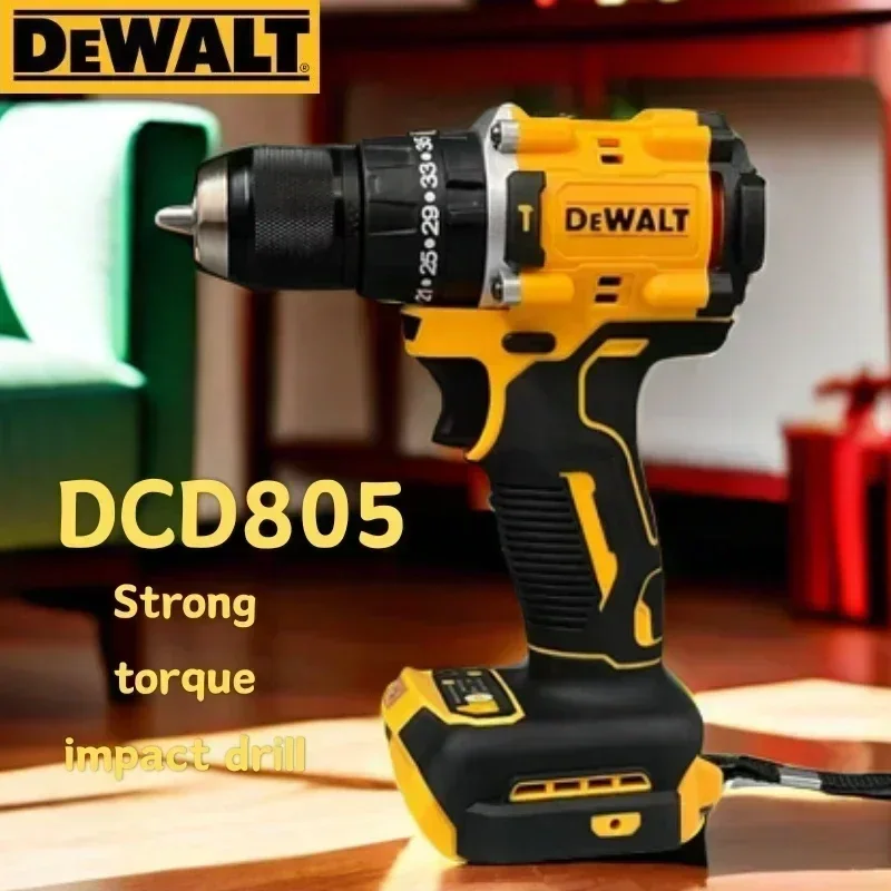 2025 dcd805DEWALT Batería de litio 20 V Destornillador eléctrico compacto sin escobillas recargable Taladro manual Taladro de impacto DCD805