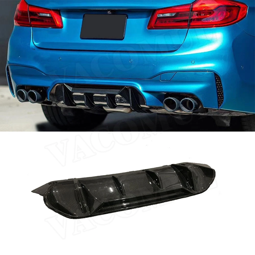 

VACOMUL Dry Carbon Fiber Rear Bumper Lip Diffuser Spoiler for BMW 5 Series F90 M5 2017-2019 P Style FRP Bumper Guard Car Styling