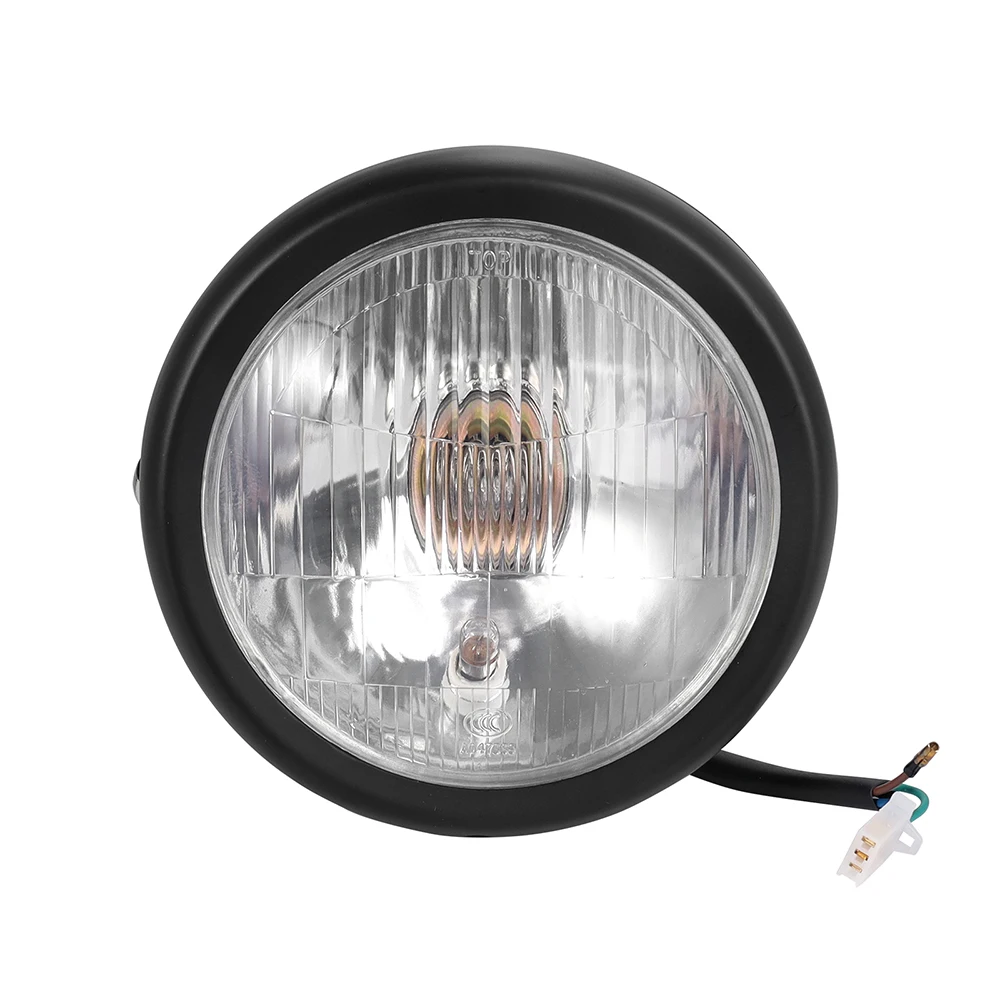 مصباح أمامي عتيق للدراجة النارية هالوجين لدراجة Harley Sportster GN125 CG125 المروحية بوبر ريترو مقهى المتسابق كشافات أمامية مستديرة #3