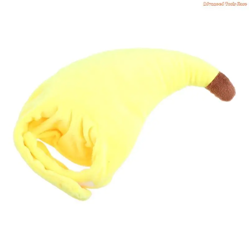Cats Hat Cats Funny Banana Headgear Cats Holiday Decoration Headgear Cosplay Costume Comfortable Fashion S W91B view 3