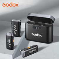 Godox WEC KIT1 KIT2 2.4G Mini Wireless Lapel Microphone with Charging Case, for Smartphone Camera Podcast Interview YouTube