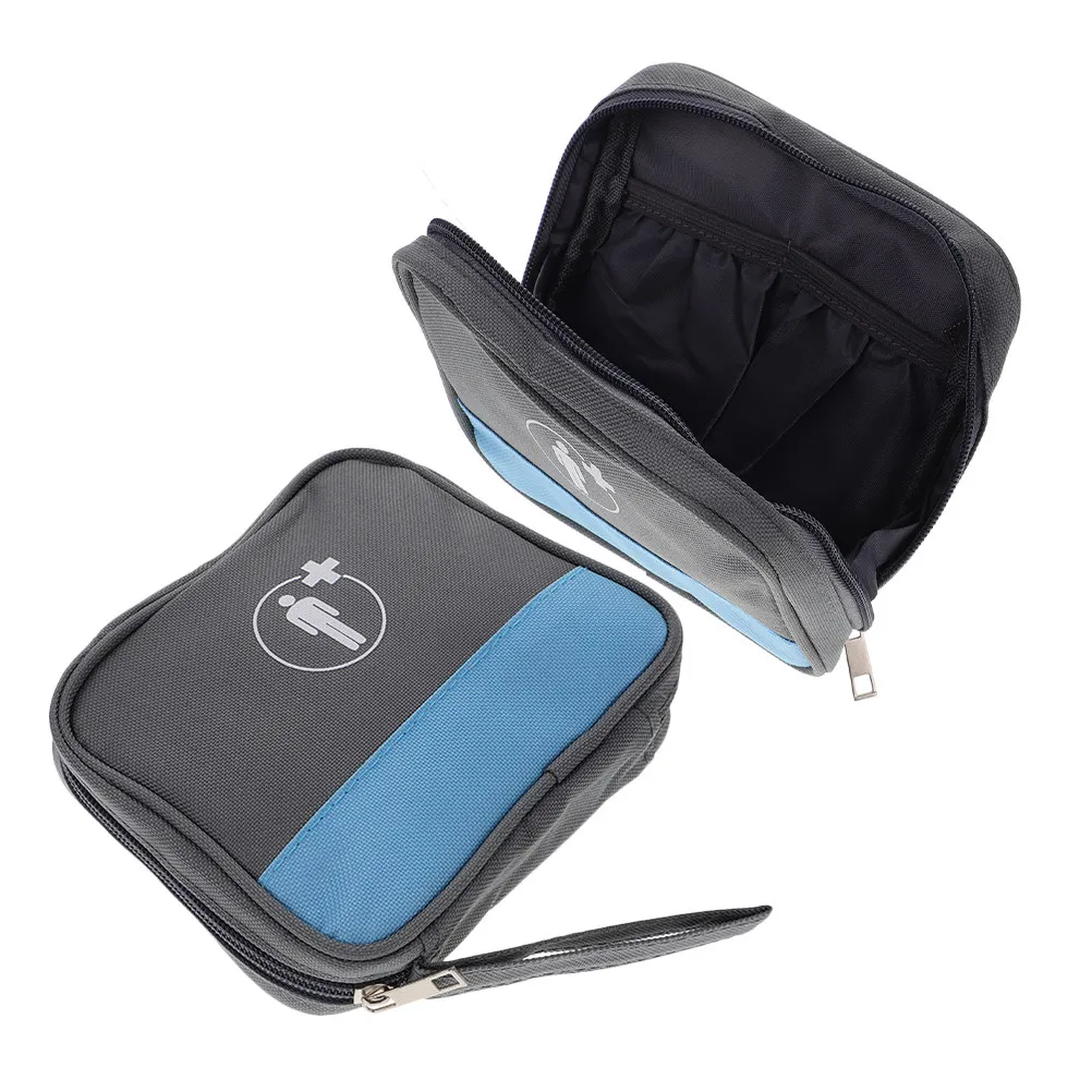 2Pcs Emergency First Aid Bag Portable Organizer Compact Travel Trauma Kit Waterproof Multilayer Separation Home Office