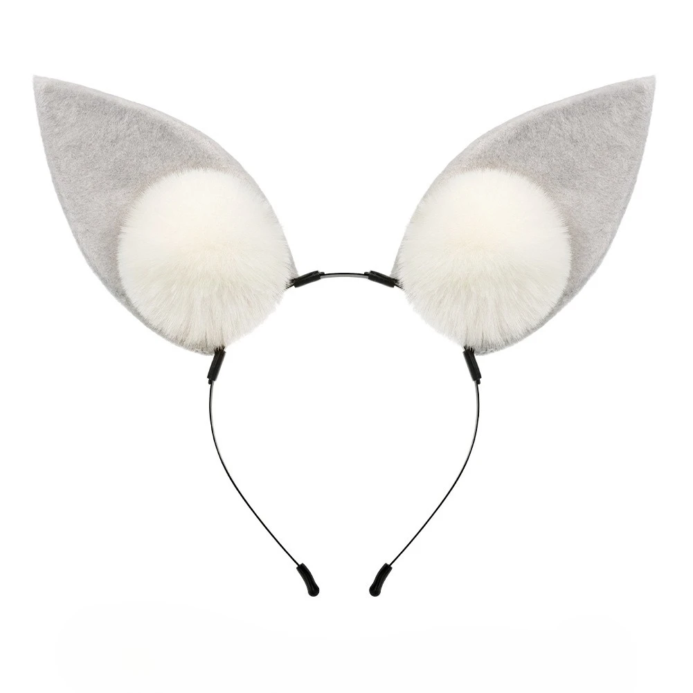 

Plush Headband Handmade Cosplay Prop Simulation Fox Ear Headdress Lolita Cosplay