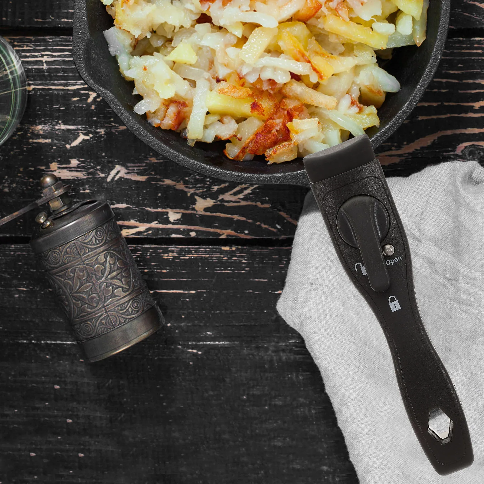 

1Pcs Universal Pan Handle Bakelite Hand Grip Heat Resistant for Outdoor Frying Pan Soup Pot Kitchen Replacement Handle Grip