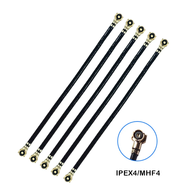 10PCS IPX4 MHF4 double IPEX-4 Pigtail RF0.81 Cable 0.8mm Single-head Extension Connector Solder M.2 NGFF 4G 5G wireless module