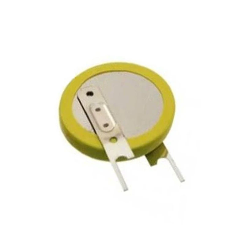 2PCS/LOT LIR2032 2032 3.6V Rechargeable Battery With Vertical Welding Foot Lithium Battery .