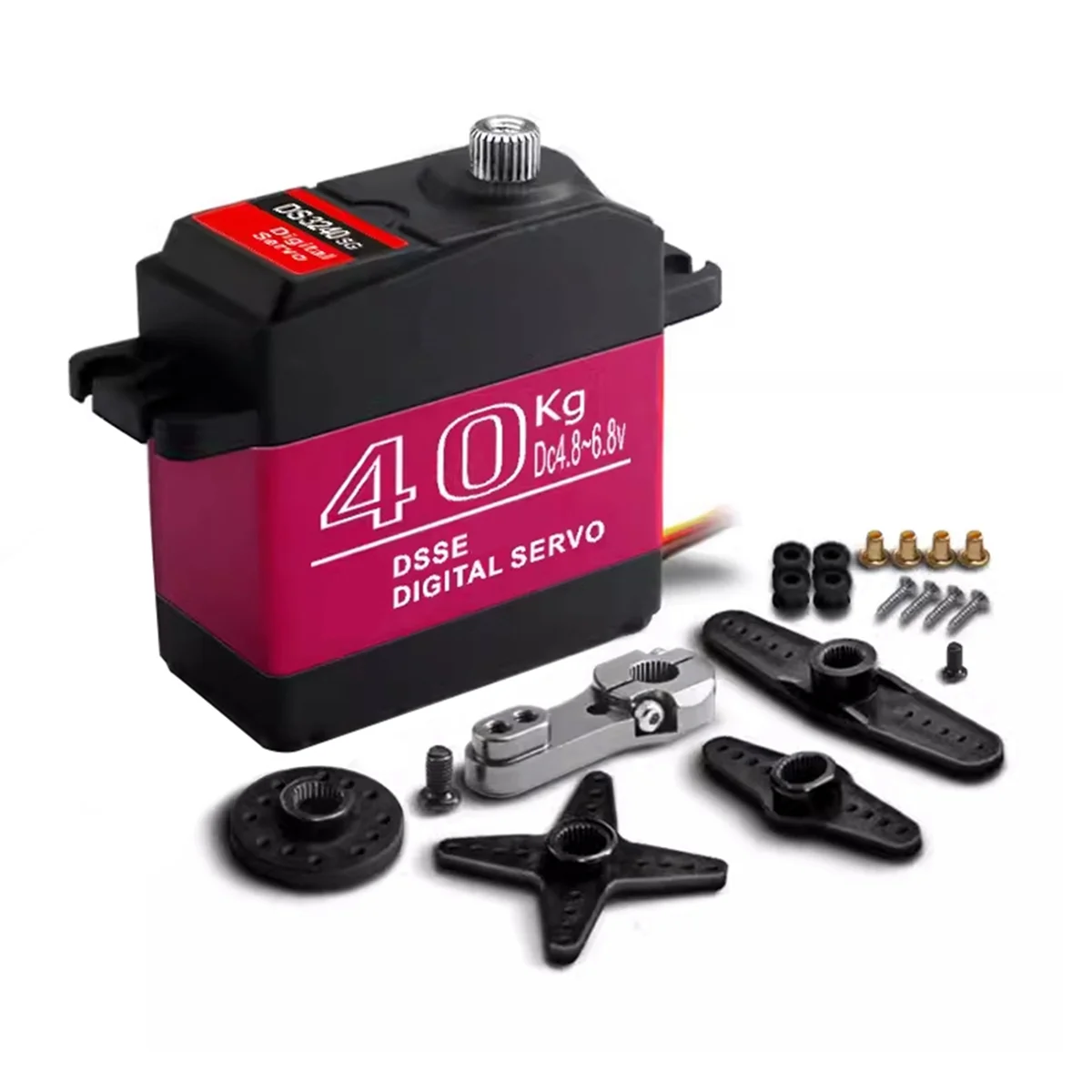 

Get! Waterproof Servo 40Kg High Torque Metal Gear Digital Servo for 1:8/1:10/1:12 RC Car Robot 180°