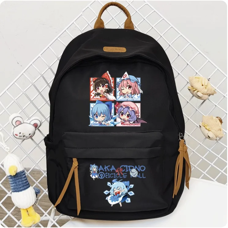 Anime touhou porject hakurei reimu cirno schult asche rucksack hoch leistungs umhängetasche cosplay student teenager geschenk b022