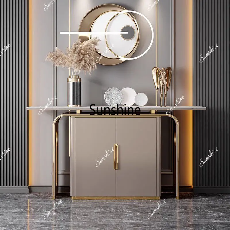 

Light luxury modern simple high-end corridor shoe cabinet storage