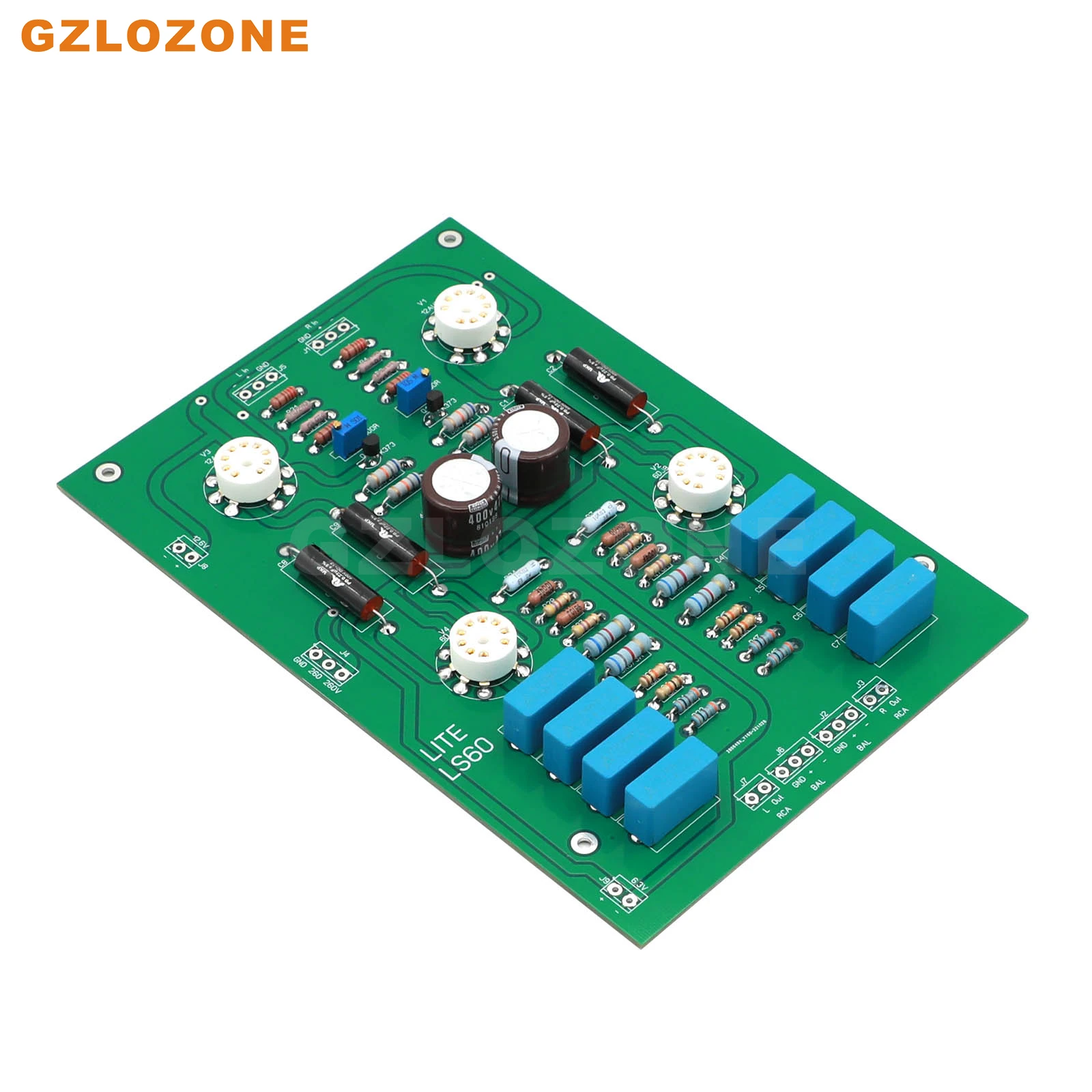 ZEROZONE HIFI LS60 Balanced 6DJ8+12AU7 Tube preamplifier DIY Kit/Finished board (No tubes)