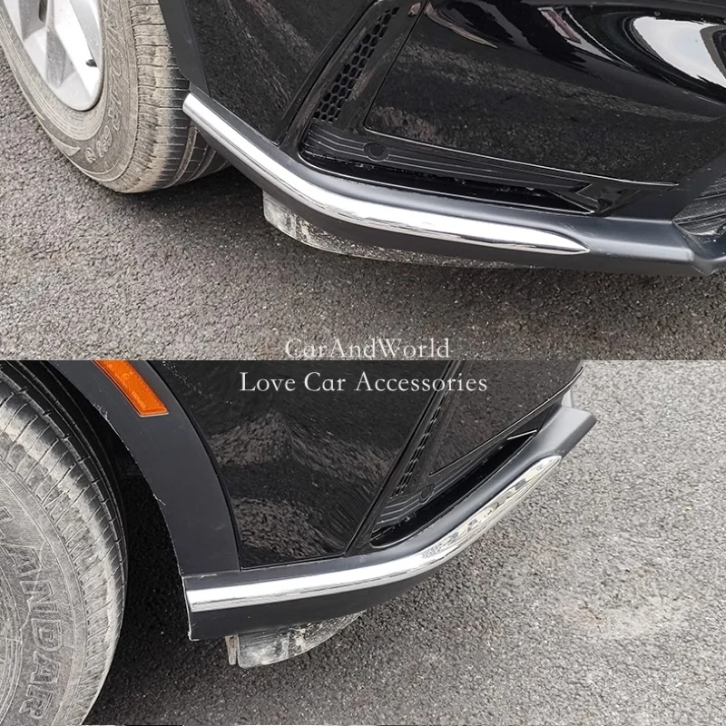 ABS كروم الجبهة الخلفية ركن واقي مصد السيارة شرائط غطاء مقبلات الزخارف اكسسوارات السيارات لهوندا CRV CR-V 6th 2023-2025
