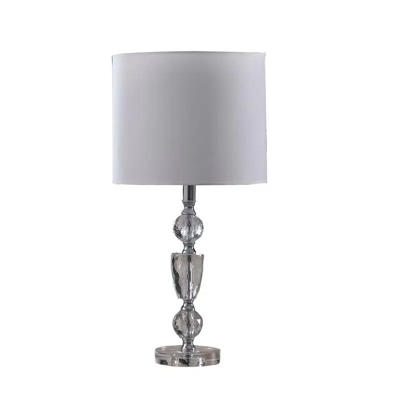 

23.5" Cut Crystal Modern Table Lamp - Elegant Lighting Fixture for Home Décor, Stylish and Functional Design, Perfect for