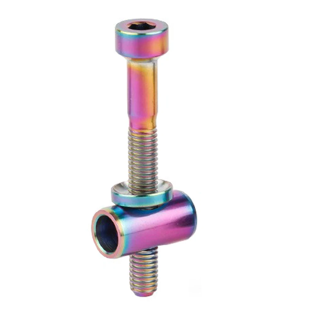 

M5 Titanium Alloy Seatpost Screw Lightweight Bike Repairing Fixing Washer Compatibility Bolt Mountain Seatpost