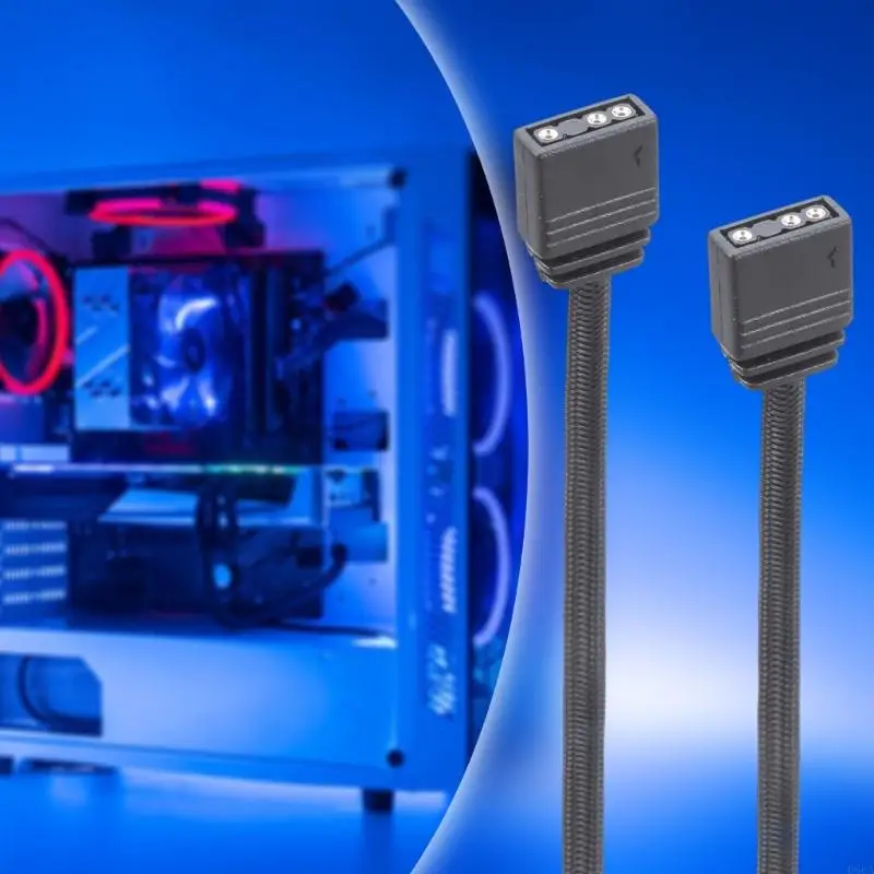 สายเคเบิลส่วนขยายแสง Argb สำหรับพีซีเคสพัดลมไฟแถบไฟคอนโทรลเลอร์กล่องโครงการยาว 30 ซม./60 ซม.