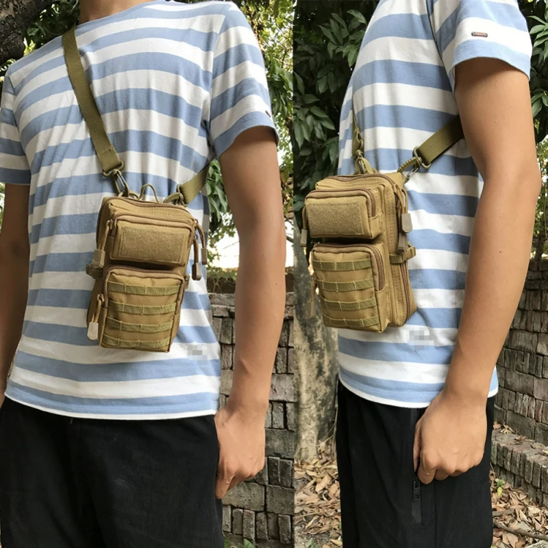 Tactical Molle Pouch marsupio Outdoor Men EDC Tool Bag Vest Pack borsa custodia per cellulare borsa da caccia