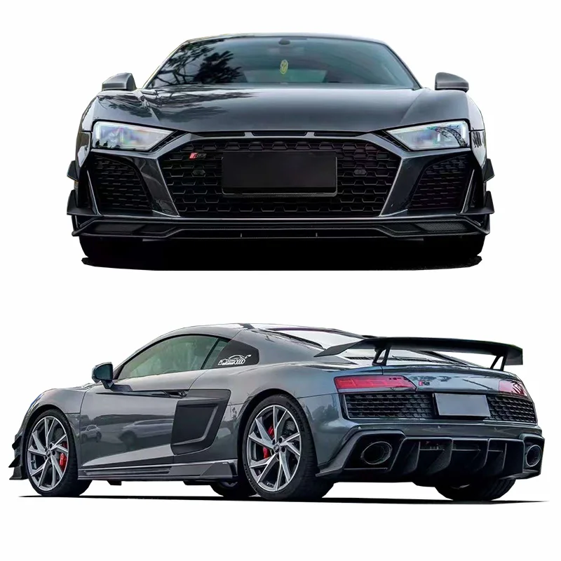 

Runde High Quality Body Kit for 2019-2022 Audi R8 Upgrade PK Dry Carbon Fiber Body Kit Front Lip Tuyere Spoiler Rear Diffuser