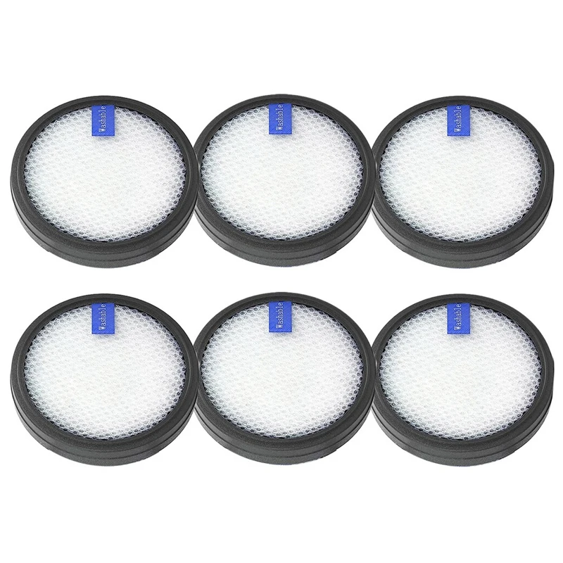 6 Pcs Washable Filter For PRETTYCARE W200 W300 W400 Vacuum Cleaner Replacement Cordless Vac Replacement