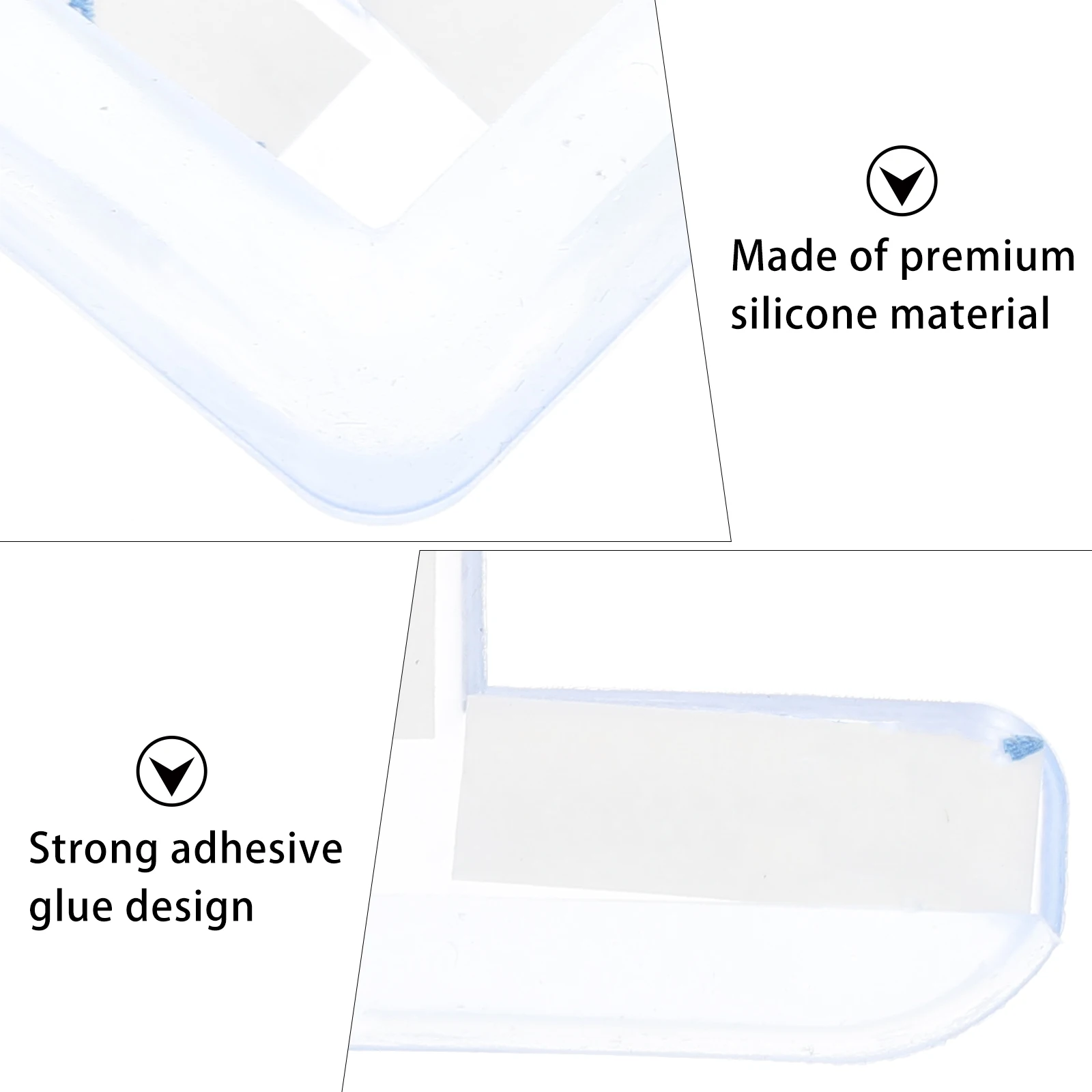 20 قطعة حماة زوايا الطفل سيليكون الجدول حافة الحرس الأثاث منصات السلامة الطفل التدقيق ركن حماة الجدول مصدات