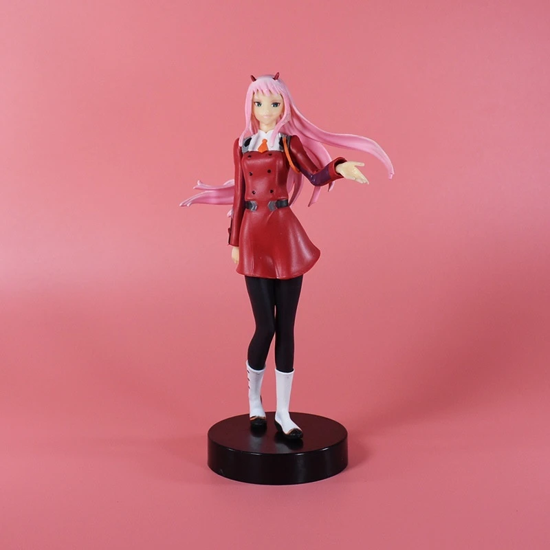 

18CM Darling In The Franxx Zero Two 02 Anime Action Figure Kawaii Standing Beautiful Girl PVC Collection Model Doll Toy