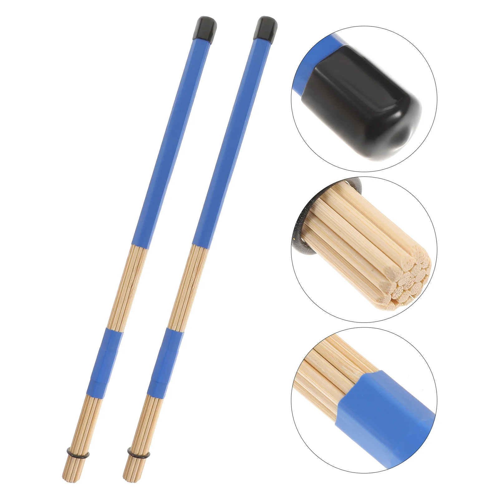 

1Pair Bamboo Drumsticks Durable Wooden Sticks For Non-Skid Grip Long-Lasting Percussion Accessories Rack Drum Stick Drum