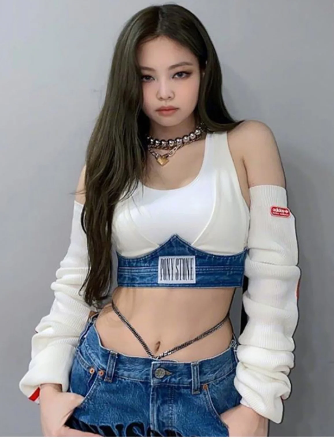 

Jennie Female Group Performance Clothes Cool Jazz Dance Street Dance Women's Team Outfits Stage Performances