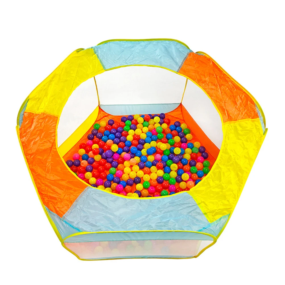 Game Tent Vibrant Orange Playhouse Single Layer Shelter Folding Baby Breathable