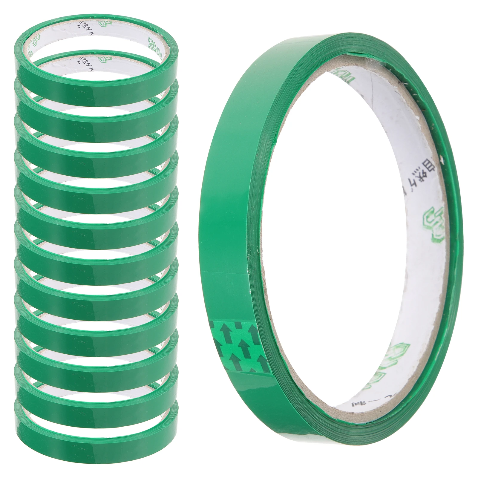 24 Rolls Red Vegetable Bundling Tape 38yd PE Material Supermarket Packing Tapes Refills Bag Sealer Machine Compatible