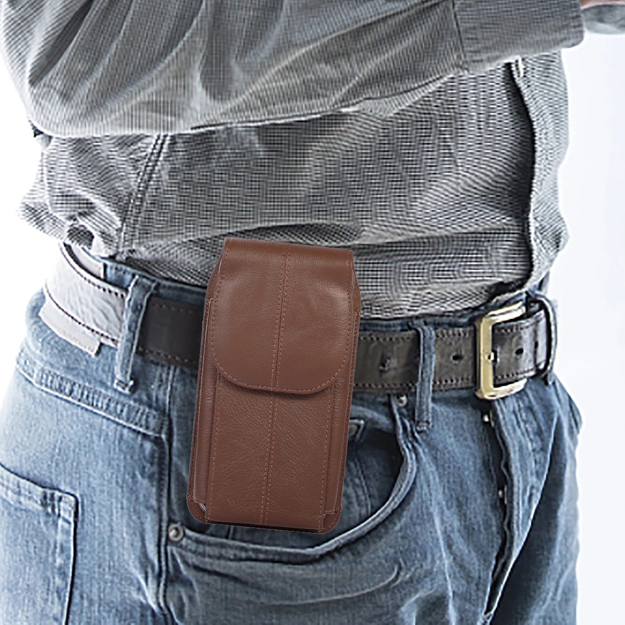 

Cow Genuine Leather Men Waist Bag Belt Clip Phone Case For Nokia XR20 X20,C31 C21 Plus C12 C22 C32,G22 G21 G11 G10 Holster Pouch