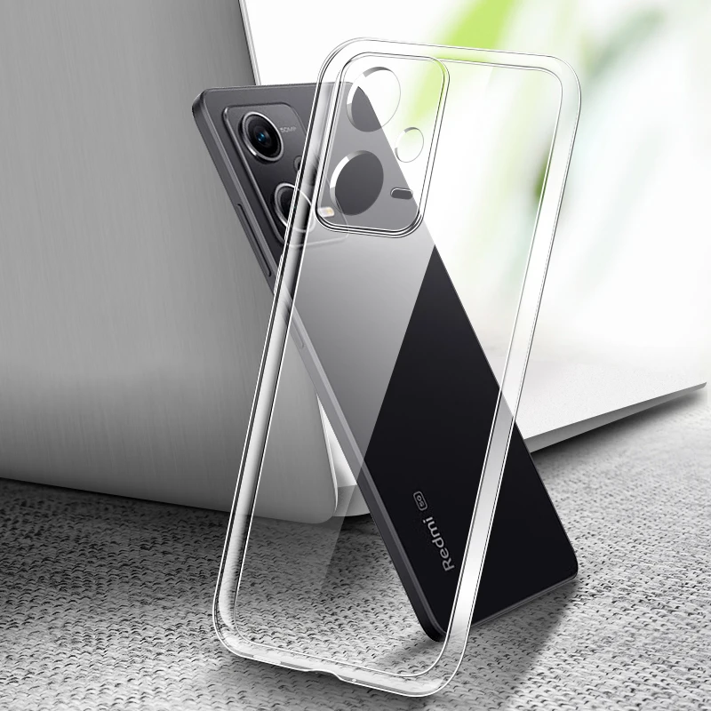 HD Clear Back Cover for Xiaomi Redmi Note 12 12R Pro Plus Turbo Speed Discovery 12C 12S Soft TPU Phone Case Note12 12Pro Crystal