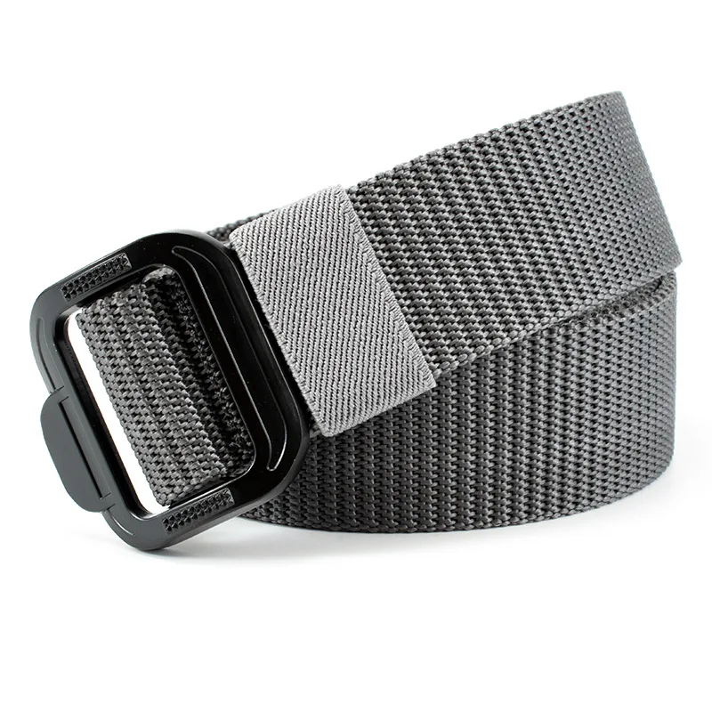 Hot Selling Simple Design Nylon Outdoor Tactical System Men's Belt Alloy Button 120Cm Long and 3.8Cm Wide