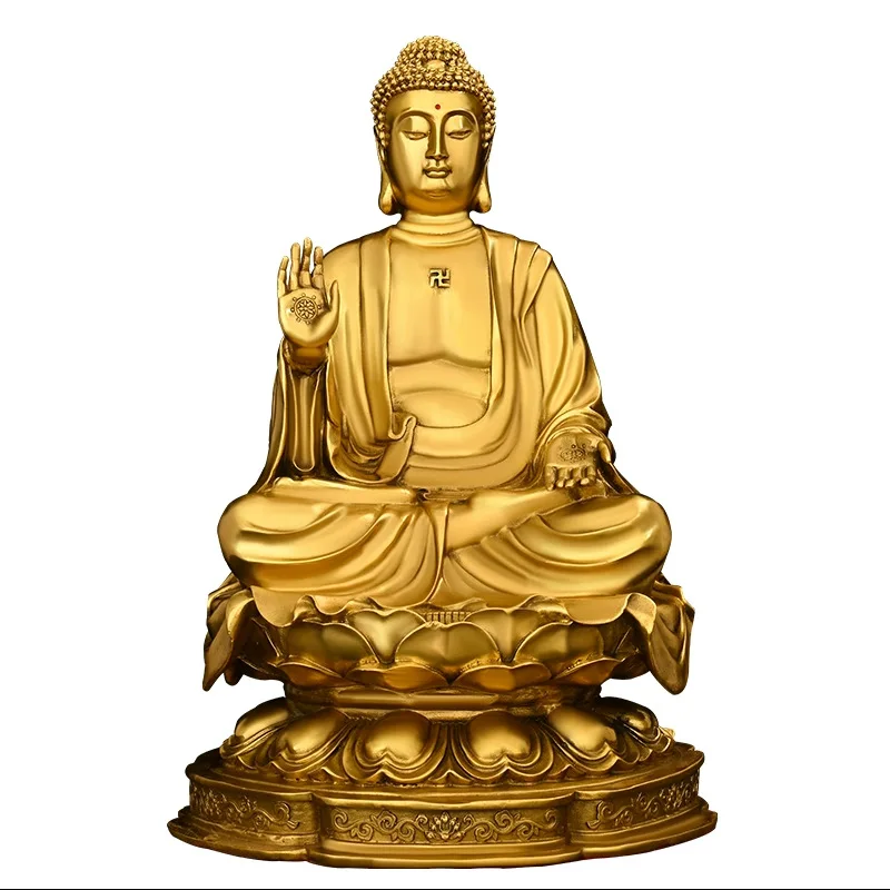 DSA brass big day Tathagata bronze statue ornament home living room table top offering display  copper Amitabha Buddha Temple