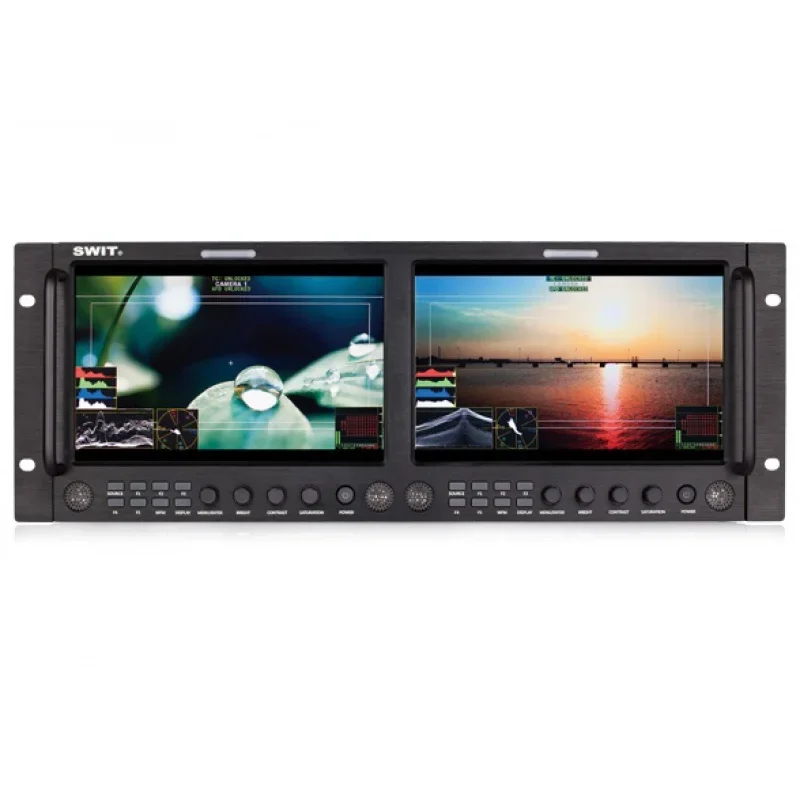 SWIT M-1093F Dual 9-inch FHD Waveform Rack LCD Monitor