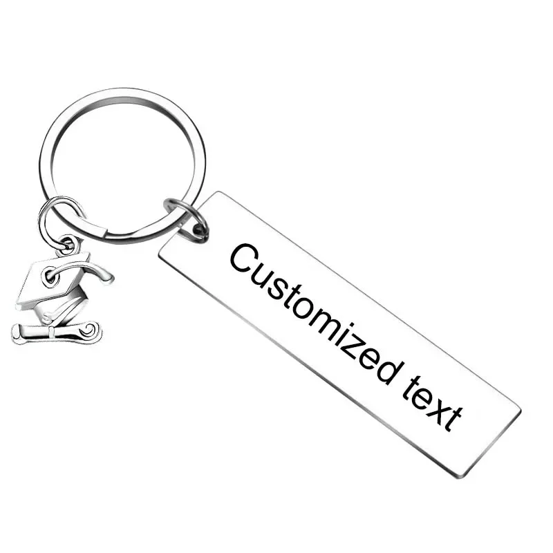 Personalized Custom Keychain Graduation Gifts Key chain 2024 Friend University Graduate Gifts key rings College Graduation Gift