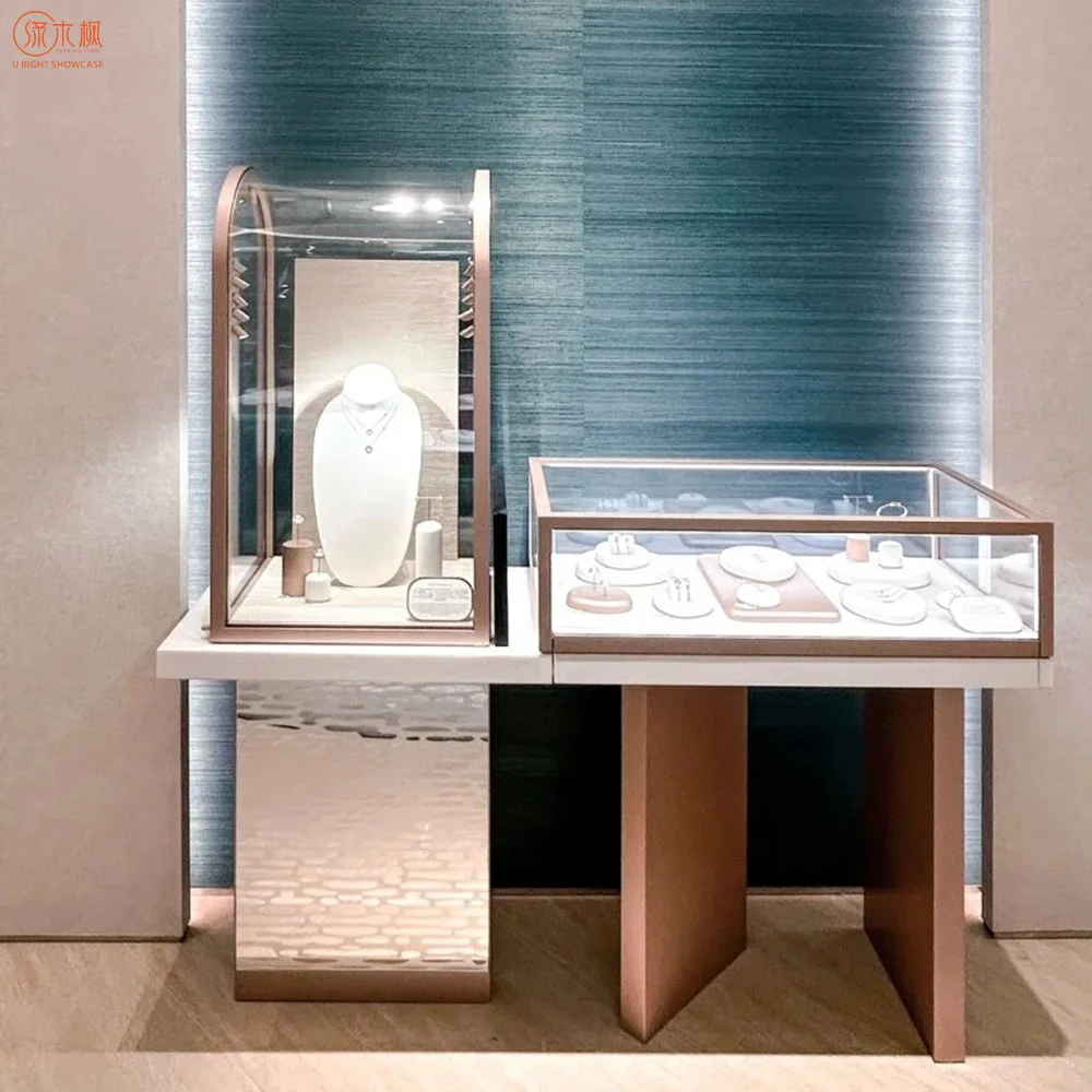 Latest Custom Made Jewelry Display Cases Original Design Luxury Jewelry Showcase Suppliers