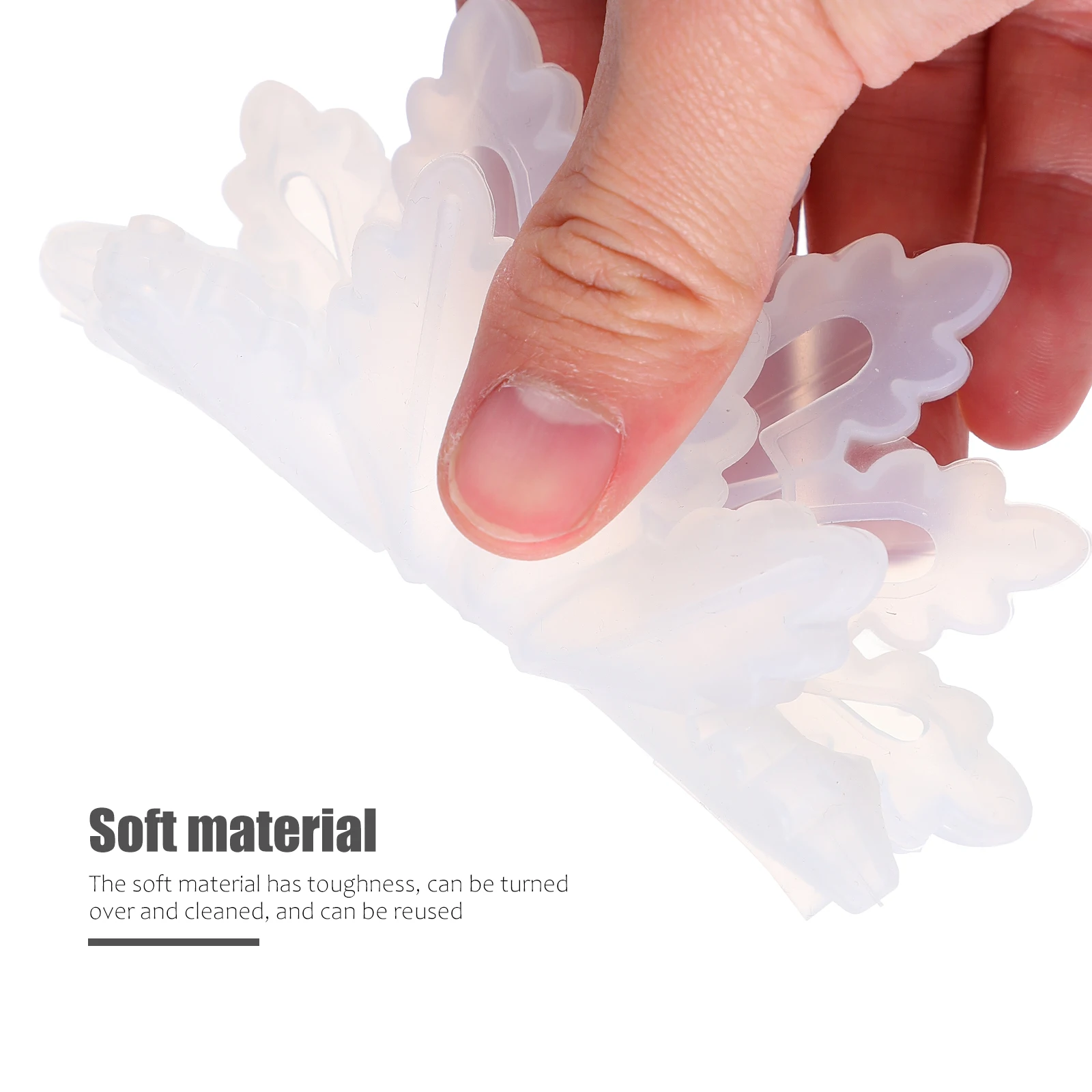 

4pcs Silicone Mold Jewelry Snowflake Pendant Mold DIY Pendant Making Accessories Mould Crystal Epoxy Reusable Craft