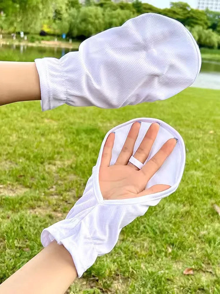 AliExpress NONE Summer UV Protection Sunscreen Gloves Breathable Thin Women Men Gloves Outdoor Sports Cycling Gloves Sleeve Glove