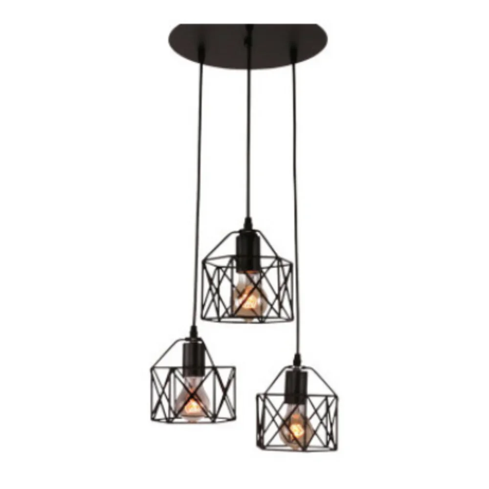 

Single/Triple Head Nordic Creative Iron Chandelier Simple Modern Personality Living Bar Table Bedroom Dining Decoration