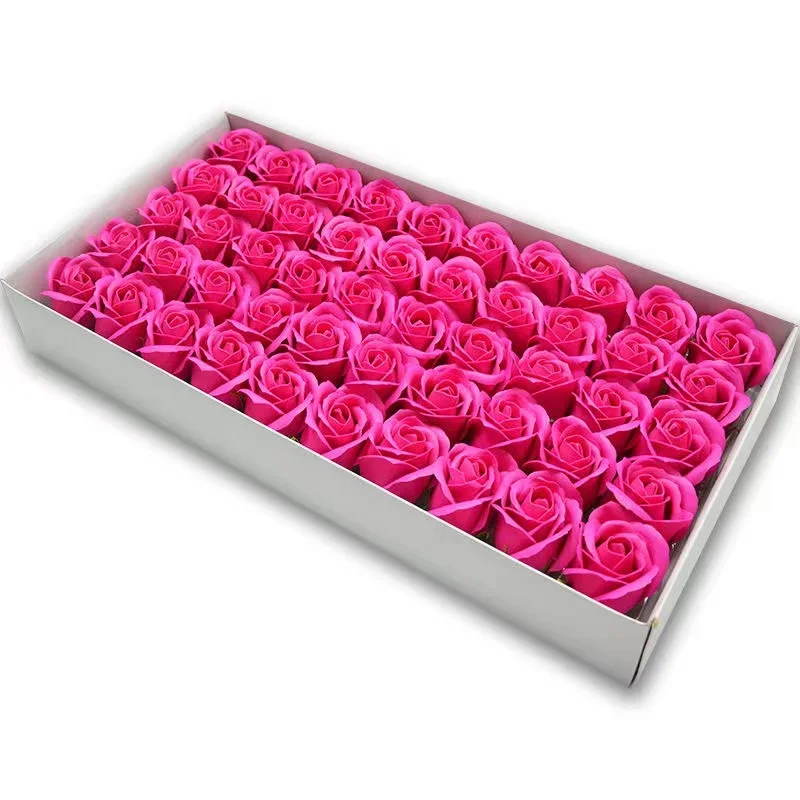 Spilewka 50 teile/los Künstliche Blume Rosen Köpfe Dia4,5 cm Schönheit Hochzeit Valentinstag Geschenk Rosen Bouquet Home Party Dekoration Blumen 9