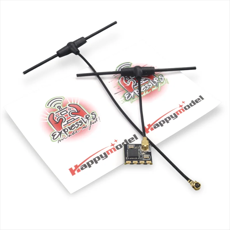 جهاز استقبال Happymodel EP1 RX 2.4G ExpressLRS معدل تحديث 500 هرتز خفيف للغاية مقاس نانو لطائرة RC FPV طويلة المدى LR4/LR7