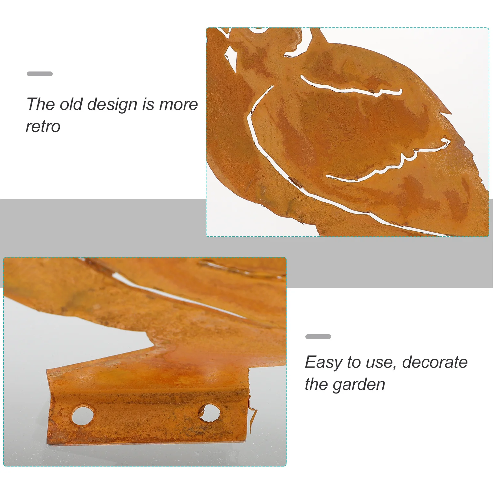 

1pc Iron Owl Stake Decor Metal Insert Rod For Outdoor Yard Landscaping Garden Stump Decorative Rods Garden Crafts Iron Art