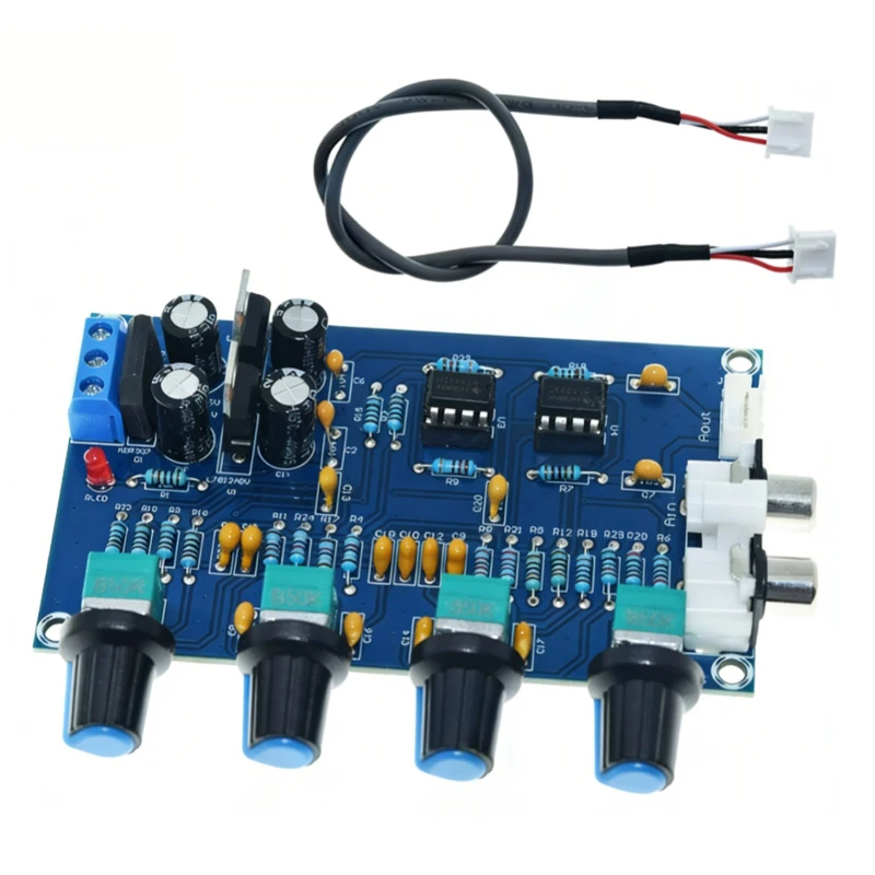 XH-M164 Leistungsverstärker-Tuning-Board, Frontplatte mit NE5532 Verstärkung, Klangoptimierung und Bassregelung
