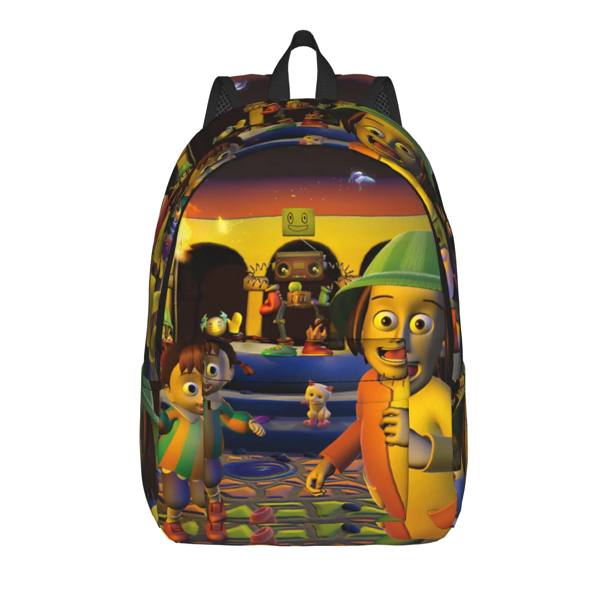 Mr.Stain on Junk Alley Backpack for Men Women Casual Student Hiking Travel Daypack  Laptop Canvas Bags Durable