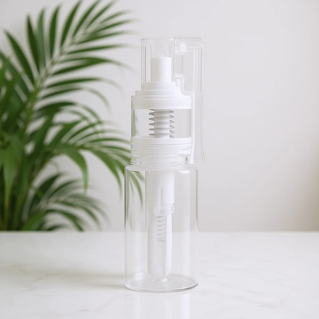 

Powder Puff Bottle with Pump Dispenser for Talcum Reusable Spray Applicator Container