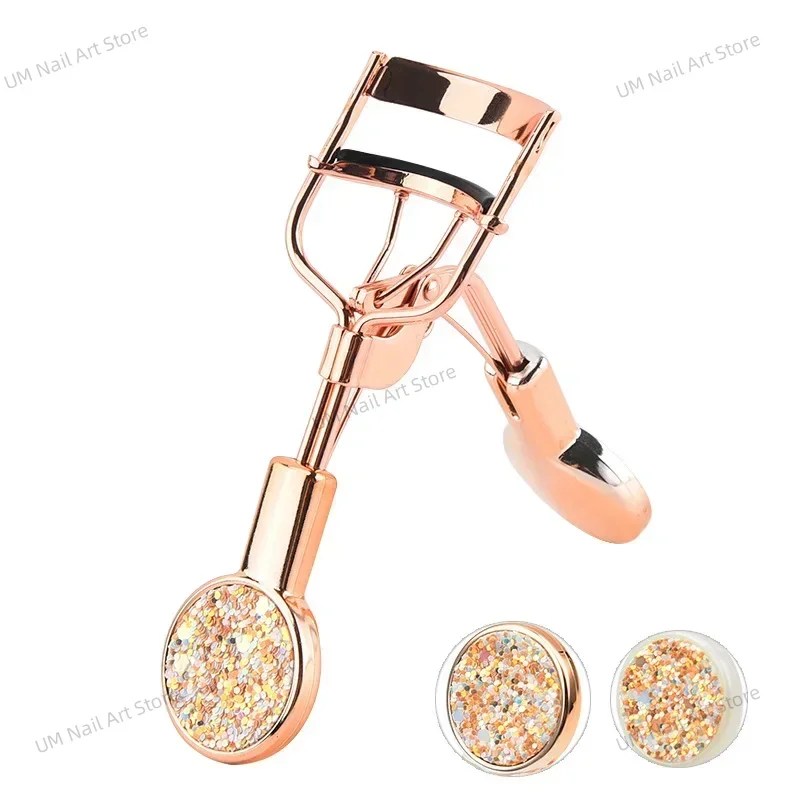 Portable Round Handle Eyelash Curler False Eyelash Curling Aid Beauty Makeup Tool Exquisite Eyelash Curler Makeup Tools