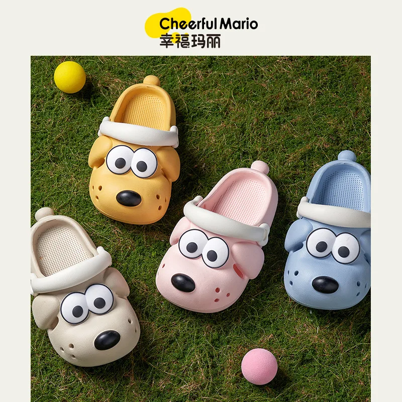 Cheerful Mario Children Shoes New Cartoon Eva Baby Slippers Home Soft Non Slip Outdoor Girl Sandals