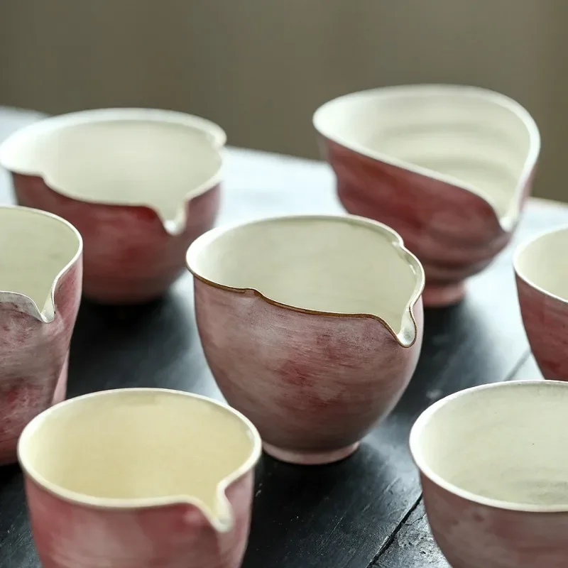 Fair cup, handmade billet broken water neat ceramic  set,  sea  separator accessories