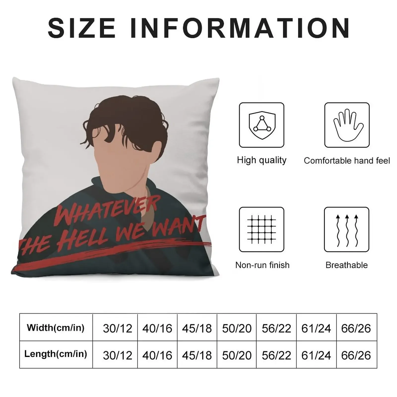 Bellamy Blake - Whatever the Hell We Want Throw Pillow christmas decorations for home 2025 Pillows Aesthetic pillow