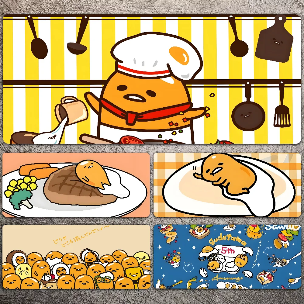 Yellow Cute G-Gudetama Mousepad Mouse Pad Laptop Gaming Accessories Mousepad Large Desk Mat Computer Gamer Keyboard Rug Carpet