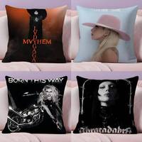 Legendary singer L-Lady Gaga Pillow Case Pillowcase Ultra Soft Skin Friendly Fabric Cloud Like Comfort & Concealed Zipper